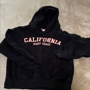 Black California West Coast Kids Hoodie